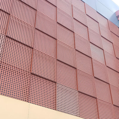 kaufen Witterungsbeständige Aluminiumfolien mit individuellen Perforationen für Außenwanddekoration online manufacture