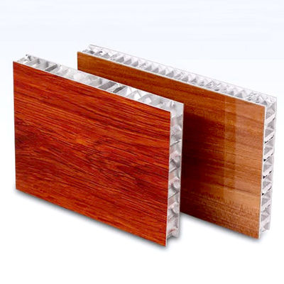Holzfarbige Alu-Verbundplatte für Außen / Innenwandverkleidung / Dekoration