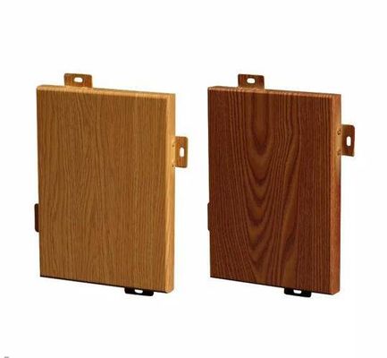 Emulationsfarbe Holz angepasste Aluminiumplatte für Innen- / Außenwanddekoration