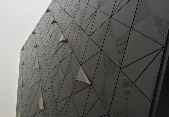 Perforation Erweitertes Metallnetz für die Fassade Netze Verkleidung Metallnetzblech Erweitertes Netz Metall Vorhang Fassadenplatte