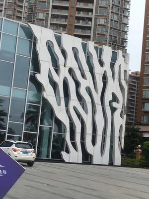 Neue dekorative kommerzielle Außen Acp Außenfeuerdichte Fassade Materialien Panel Verkleidung Außen 3D Aluminium Veneer