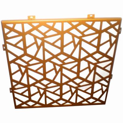 Dauerhafte goldene Qualität Perforierter Aluminiumplatte für Bildschirmvorhang Wandverkleidung und Dekoration