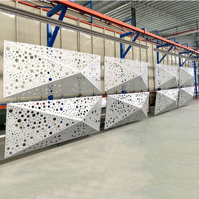 A1100 oder A3003 Hochwertiges Aluminiumblech mit perforierten Mustern zur Bildschirmdekoration