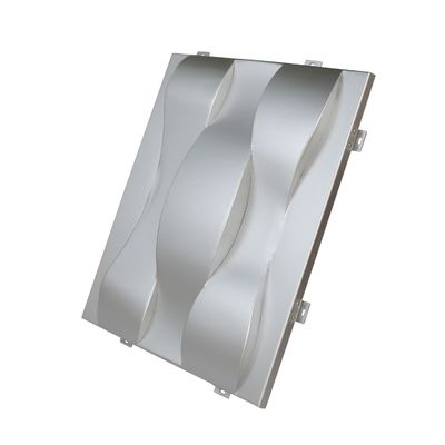 3D-Hyperbolische Aluminiumplatte mit konvexer Protuberanten Oberfläche für die spezielle Gebäudekoration